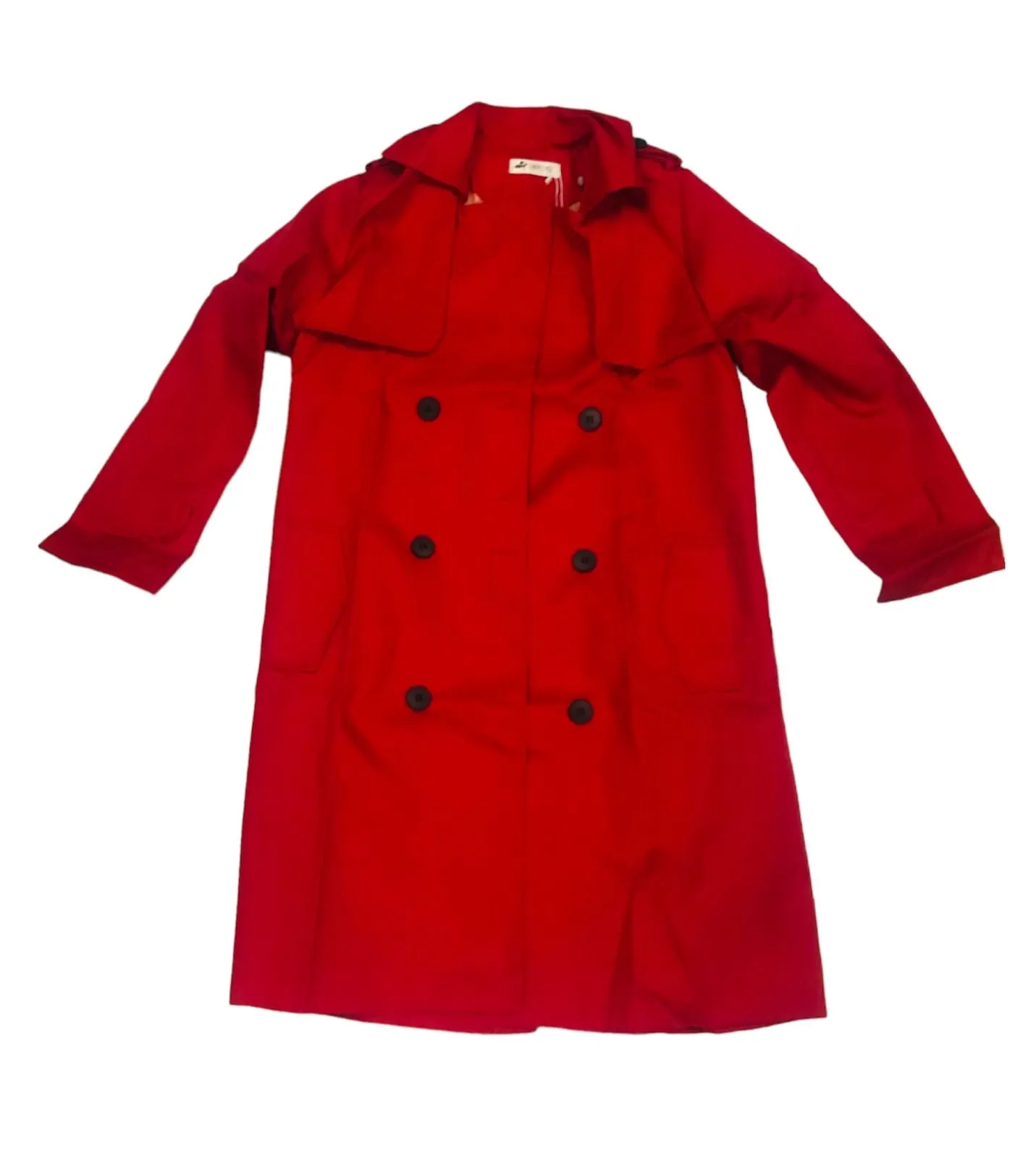 Windbreaker Autumn Winter Women Lapel Double Breasted Trench Coats Office Long Lining Korean Fashion Clothing 26820